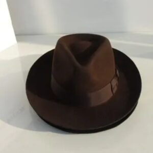 Sombrero Fedora de lana para hombre y mujer, sombrero de fieltro Unisex, Trilby, Popular, B-8130