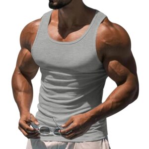 Camiseta de entrenamiento para hombre, camiseta sin mangas transpirable con espalda cruzada, Color sólido, verano, 2024