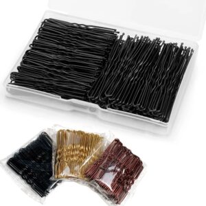 Pasador de pelo ondulado en forma de U para mujer, 50 piezas, 5/6/7 cm, Pinza de agarre para salón, horquillas de novia, accesorios para el cabello de Metal negro para moño