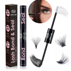 ZWELLBE-pegamento adhesivo para extensiones de pestañas postizas, herramienta de maquillaje resistente al agua, 10ml