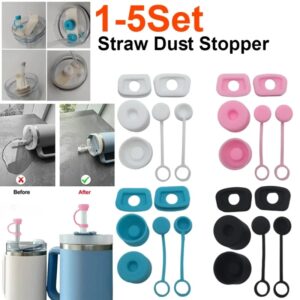 Juego de tapones de silicona a prueba de derrames para Stanley Cup 1,0, 2,0, 40oz/ 30oz, accesorios de vaso, tapón de paja