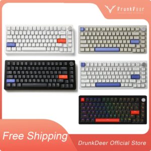 DrunkDeer A75 Teclado mecánico de gatillo rápido, TKL teclados para juegos, teclado de interruptor magnético Hyper Fast, RGB Compact 82 teclas