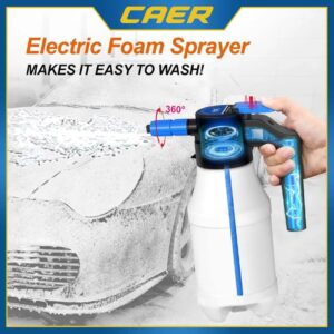 Pulverizador de espuma eléctrico recargable por USB, limpiador de riego de lavado de coche, botella de pulverización automática, herramientas de limpieza para el hogar y el jardín, 1.5L