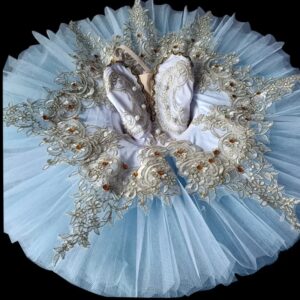 Vestido de Ballet profesional para niña, traje de actuación, tutú blanco para dormir, tutú de Lago de los Cisnes, ropa de Ballet