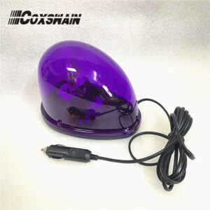Luz giratoria de baliza para techo, Base magnética, luz de advertencia de emergencia para ATV, camiones, policía, ambulancia, autobús, color púrpura, D214