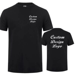 Camiseta de diseño personalizado para hombre, camisa informal de algodón de manga corta con tu propio logotipo
