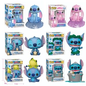 Funko POP Star Baby Stitch Little Gold muñeca de PVC de vinilo hecha a mano, juguete para niños, regalo