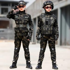 Uniforme militar táctico para el Día de los niños, disfraz de camuflaje, disfraz de Halloween para adultos, traje de soldado del ejército para niño y niña