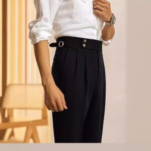 Pantalones casuales versátiles de estilo coreano para hombres, pantalones sueltos de pierna recta, pantalones de Color sólido, ropa de moda de estilo occidental