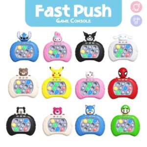 Juego de empuje rápido para niños y adultos, juguete electrónico antiestrés, con caja, novedad de 2024