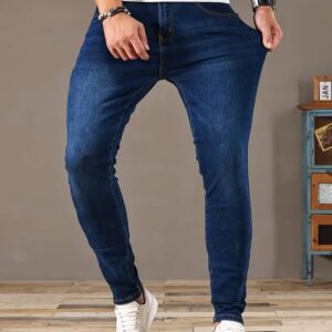Pantalones vaqueros ajustados clásicos para hombre, Jeans ajustados de estilo callejero, informales, cómodos, 2024
