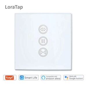 Tuya Smart Life WiFi Cortinas Persianas Interruptor Persiana Enrollable Motor Eléctrico Google Home Alexa Control por Voz Casa Conectada Motor Apertura Automática Motorizado Automatización Automatización Window LoraTap