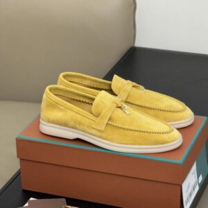 Casual fashion men and women retro loafers sheep suede slip-on lazy shoes round toe flat shoes
