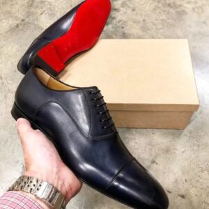 Zapatos de suela roja para hombre, calzado de boda con cordones y punta cuadrada, color negro y marrón, envío gratis