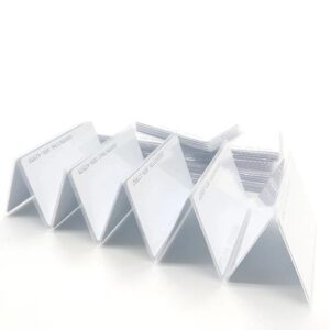 Tarjetas RFID de 100 piezas para control de acceso, tarjeta inteligente de proximidad, 125KHz, EM4100, TK4100, 0,8mm