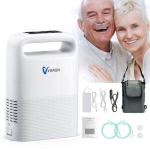 Varon-máquina purificadora de flujo de pulso ajustable, 5 litros, 93% 0-xygen, con batería, CA/CC 110-220V, para viaje, exterior, uso en coche