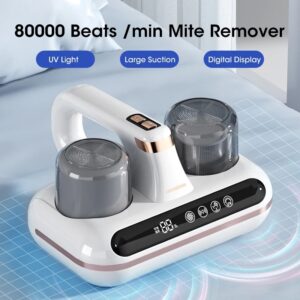 Eliminador de ácaros inteligente inalámbrico, esterilizador UV de mano para cama doméstica, aspiradora pequeña