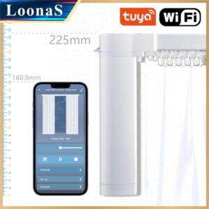 Tuya-Motor de cortina inteligentes wifi, sistema motorizado con Wifi Electronic Cornice, 1,3mm, compatible con Alice Google Assist, 3G