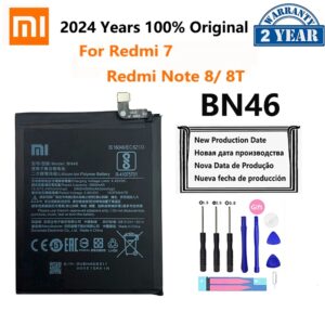 Batería de repuesto BN46 2024 mAh para Xiaomi Redmi Note 8, 8T, Note 8, Note 8t, Redmi 7, Redmi7, original, 4000