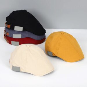 Gorros Peaky Blinders de algodón para hombre y mujer, boinas de estilo occidental británico, gorra de hiedra clásica, boina de lino Vintage, Invierno