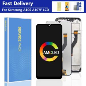 Montaje de digitalizador de pantalla táctil lcd para Samsung A10s, A107/DS, A107F, A107FD, A107M