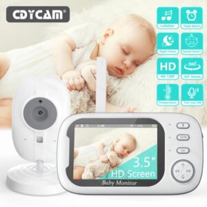 Cdycam-Monitor de vídeo inalámbrico para bebé, cámara de seguridad con visión nocturna, monitoreo de temperatura, Audio bidireccional, 3,5 pulgadas, nuevo