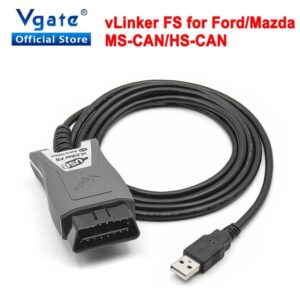 Vgate-herramienta de diagnóstico vLinker FS ELM327 para coche Ford FORScan HS/MS-CAN ELM 327 OBD 2 OBD2, interfaz de escáner OBDII para Mazda