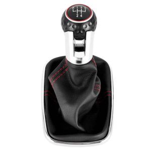 Perilla de cambio de marchas de 5/6 velocidades para coche, palanca de cambios de 12mm, bota de polaina para Volkswagen VW Golf Bora Jetta GTi MK4, accesorios interiores, nuevo