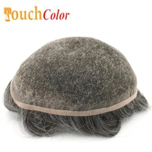 Tupé de encaje suizo completo para hombres, peluca de cabello humano con lejía frontal, prótesis de cabello transpirable, Unidad de Sistemas de reemplazo, cabello capilar para hombres
