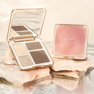 Judydoll paleta de contorno Facial para resaltar, brillo mate, sombra tridimensional, brillo duradero, polvo brillante, cosméticos
