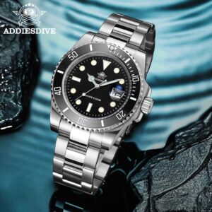 ADDIESDIVE-reloj de cuarzo de acero inoxidable para hombre, cronógrafo de negocios Europeo y americano, resistente al agua, para deportes al aire libre