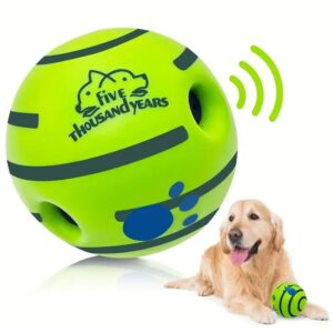 Pelota de juguete interactiva para perro, juguete para masticar, sonido, se agita o se enrolla para la diversión del perro