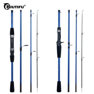 Mini palo de trucha biuTIFU para viaje con 4/5 de carbono