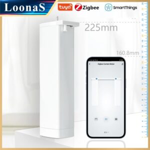 Motor de cortina inteligente eléctrico Zigbee, compatible con Control de voz, asistente de Google Alexa, Tuya, tercera generación