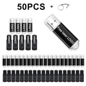 Unidad Flash USB de color, Pendrive con logotipo láser 2,0, 4GB, 8GB, 16GB, 32GB, 64GB, 128GB, 50 unidades/lote