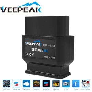 Veepeak-herramienta de diagnóstico OBD2 para coche, autoescáner OBD II con Bluetooth, para iOS y Android, BT4.0