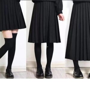 Faldas plisadas Vintage para mujer, Faldas básicas de ocio, coreanas, combinan con todo, de cintura alta, para Universidad, para otoño, 2023