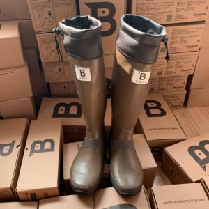 Botas de lluvia de la sociedad de aves salvajes de Japón para hombres, botas de agua de pesca al aire libre, zapatos impermeables de goma, wbsj, Japón