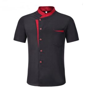 Chaqueta de Chef de manga larga para hombre, ropa de trabajo para Hotel, cafetería, panadería, comida rápida