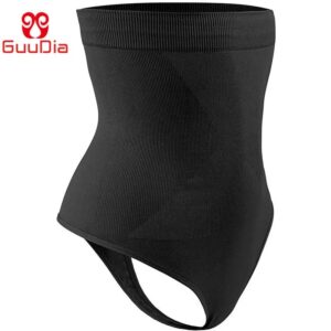 GUUDIA-moldeador de cuerpo sin costuras para mujer, bragas de cintura alta, Control firme, Tanga Sexy, ropa interior, faja