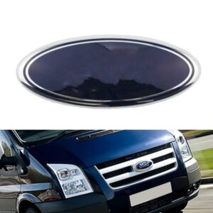 Insignia de capó delantero de coche, emblema de rejilla de Metal, pegatina de maletero trasero para Ford Transit 2006-2014, 23x9CM