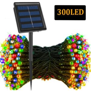 Guirnalda de luces Led solares para exteriores, iluminación de hadas alimentada por energía Solar, 8 modos, 33m, decoración de jardín y boda, resistente al agua, 330Led