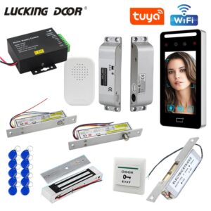 Kits de asistencia de tiempo Facial dinámico, sistema de Control de acceso biométrico, teclado EM RFID, pantalla táctil de 5 pulgadas, WiFi, Tuya