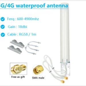 Antena enrutadora para red inalámbrica, enrutador de señal 5G, 4G, LTE, GSM, resistente al agua, Cable Dual aéreo 18dbi, Omni Lora, WiFi