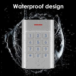 Teclado de Control de acceso de Metal independiente a prueba de agua, carcasa de aleación de Zinc, lector de puerta de entrada de seguridad, sistema de Control de acceso 1000 usuario K5