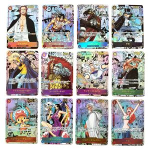 Cartas de colección de Anime de One Piece, réplica de cómics OPCG, Zoro, Shanks, Nika, Luffy, rayolivia, Nami, versión japonesa en inglés