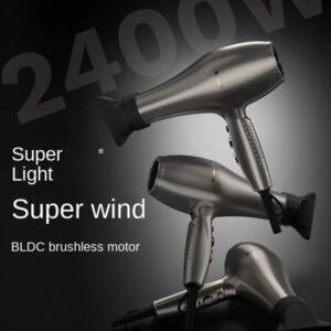 Secador de pelo profesional para salón de belleza, secador de pelo de alta potencia de 2400W, iones negativos, gran viento, 3 engranajes