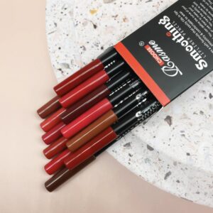 Juego de lápices labiales de larga duración para mujer, 12 piezas, Lápiz Delineador de labios profesional y brillo de labios mate, regalos para el Día de San Valentín