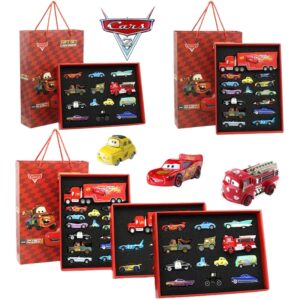 Disney Pixar Cars 3 Metal Diecast lightning McQueen Mater Champion Car Model Toy Set, Jackson Uncle Truck, Boy Birthday Toys