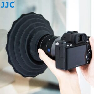 JJC-parasol de silicona para lente de cámara, parasol Reversible plegable, antireflectante, diámetro de 53mm ~ 72mm,73mm ~ 88mm